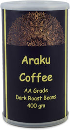 Nick of Time Indian Roasted Coffee Beans from Araku Valley | Tribal Coffee | 100% Arabica AA Grade Dark Roast | Bold and Flavorful with Rich Aroma (400g|14.10 oz)