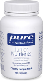 Pure Encapsulations Junior Nutrients - Kids & Teens Multivitamin - Without Iron - with Calcium, Vitamin D3 & Vitamin C - Non-GMO & Vegetarian - 120 Capsules