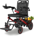 Aotedor Electric Wheelchair for Adults, 500W Motor All-Terrain Foldable Power Motorized Wheelchairs, Airline Approved Portable Travel Wheelchair with 15 Miles Long Range Lithium Battery