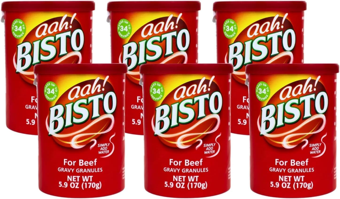 Bisto Gravy Granules, 5.9 Ounce – Rich and Savory Gravy Mix for Delicious Home-Cooked Meals, Perfect for Roasts, Mashed Potatoes, and Comfort Food Favorites (Pack of 6)