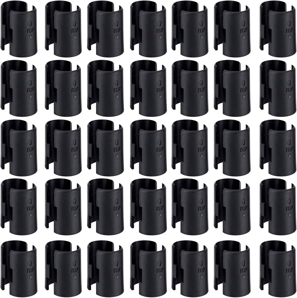 Apoulin 50Pack Wire Shelf Clips - 25 Pairs Wire Shelving Shelf Lock Clips for 1" Post Shelvings