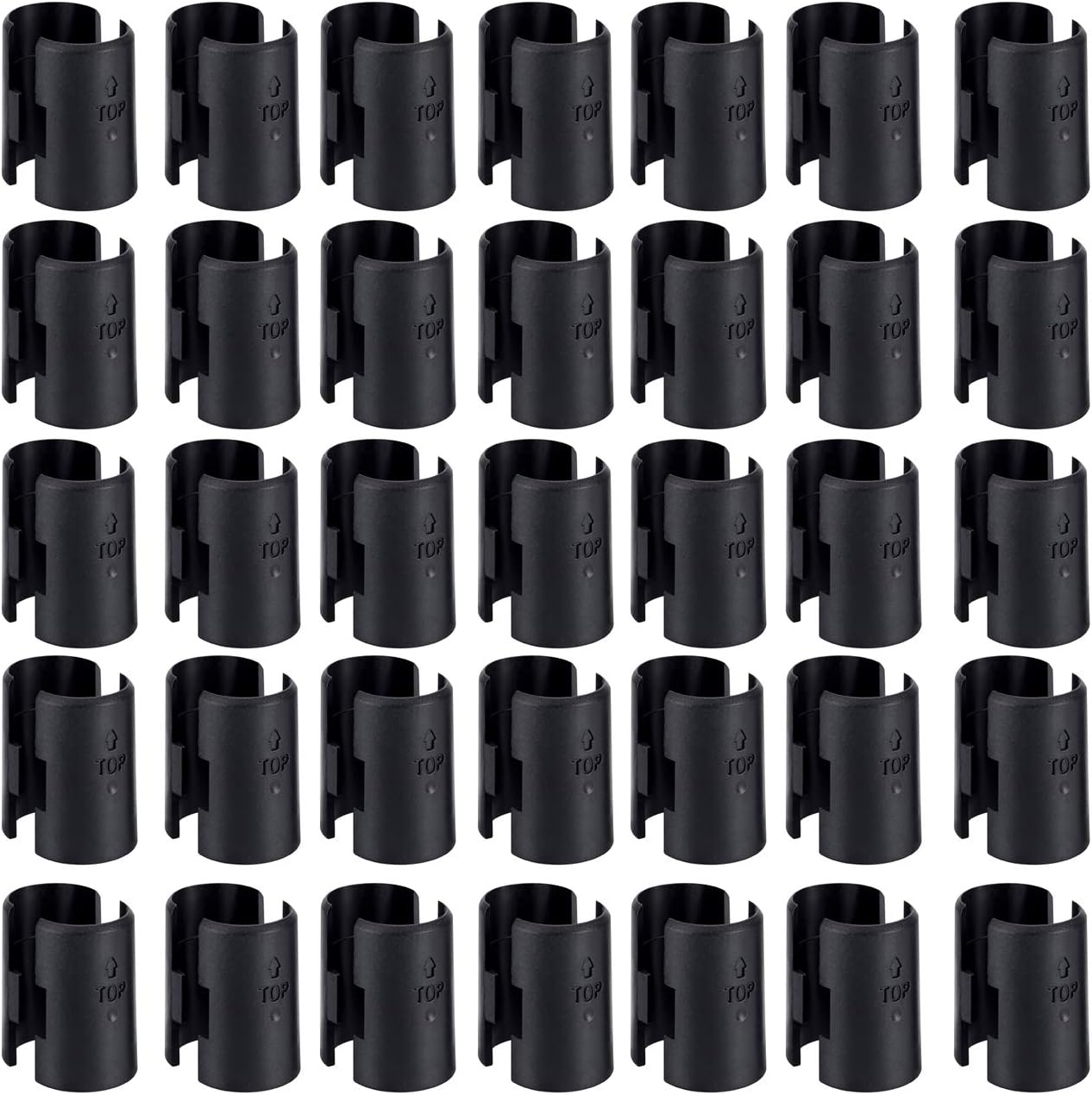 Apoulin 50Pack Wire Shelf Clips - 25 Pairs Wire Shelving Shelf Lock Clips for 1" Post Shelvings