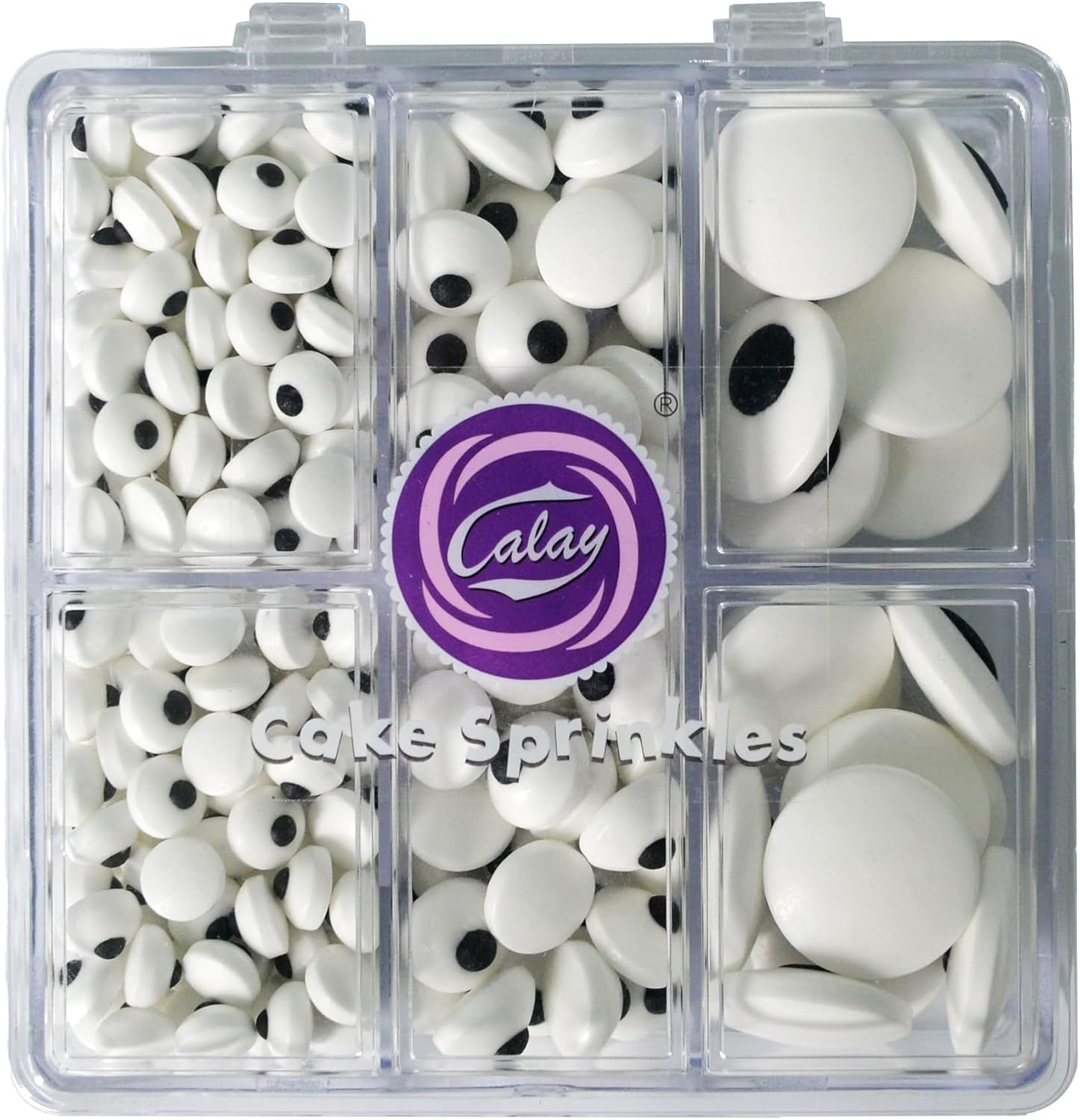 7mm 1cm 2cm Candy Eyes for Decorating Edible Googly Eyes Eyeballs Mix Size Halloween Christmas Sprinkles for Cupcakes Cake Toppers Cookies Baking Decoratings