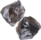 2Pcs Smoky Quartz 1.8-2.2" Large Natural Crystal Raw Healing Crystals Stones Rough Natural Smoky Quartz Crystal Rocks for Polishing Wrapping Wicca & Reiki Cabbing DIY Wire Decoration Gifts