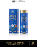 TWG Tea | French Earl Grey | Black Tea | Bergarmot & Blue Cornflowers | Haute Couture Tin, 100g | Gift Set