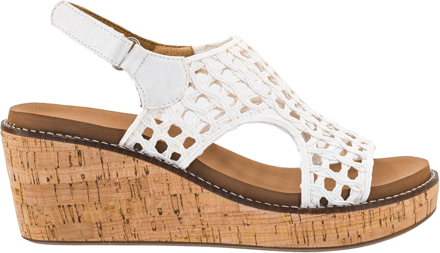 Corkys Footwear Womens Carley Wedges, Featuring Corkys EVA Foam Cushioned Insoles, A 2.5 Inch Heel, Lightweight For All Day Wear, And Hook And Loop Closure