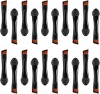 Lurrose Double Sided Eye Shadow Sponge Applicator Eye Brow Make Up Brush Portable Makeup Tool 20pcs (Black)