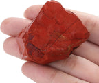 XIANNVXI Red Jasper 1.8-2.2" Large Raw Crystals and Healing Stones Natural Rough Crystal Rocks for Decor Gifts Tumbling Cabbing Polishing Fountain Rocks 1PCS