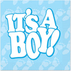 It's A Boy Baby Blue Luncheon Napkins