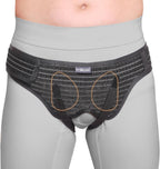 Hernia Belt for Double Inguinal, Hernia Support Truss for Men and Women, Pain Relief Recovery Adjustable Strap with 2 Removable Medical Compression Pads (Medium)