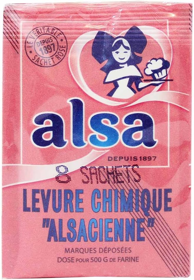 Alsa - French Cake Baking Powder, 0.38 Ounce, 8 Count