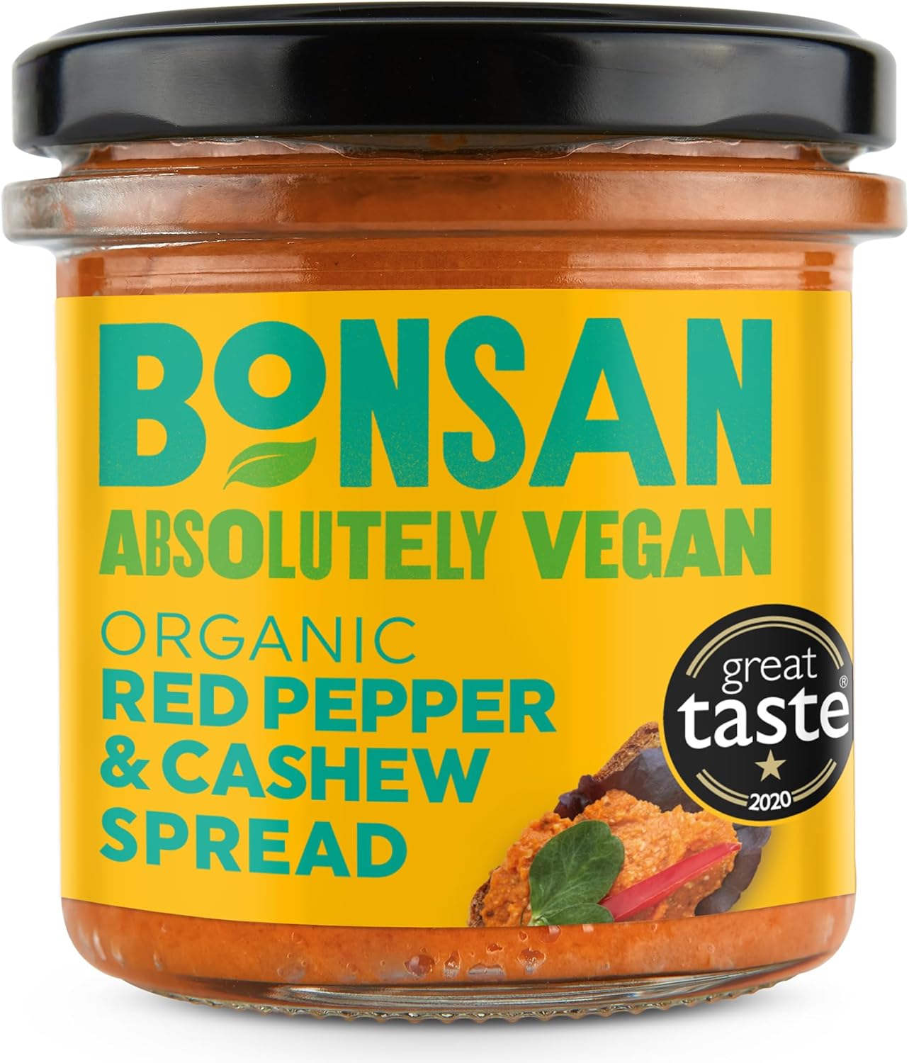 BONSAN Organic Cashew Bell Pepper Pate, 130 GR