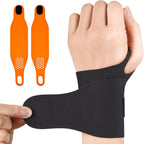 2PCS Ulnar Wrist Brace for Right & Left Hand, Ultra-Thin Elastic Wrist Wrap Compression for TFCC Tear and Repetitive Wrist Use Injury, Wrist Support for Carpal Tunnel, Tendonitis, Pain Relief (Black)