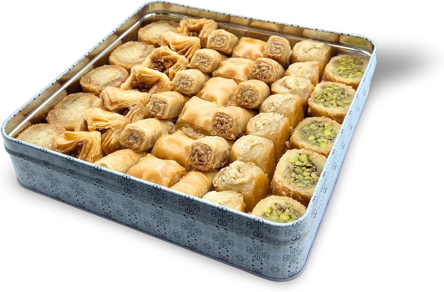 Al Bohsali 1870 Premium Mediterranean Assorted Baklava Mix – 43-Piece Luxury Pastry Collection | Handcrafted Since 1870
