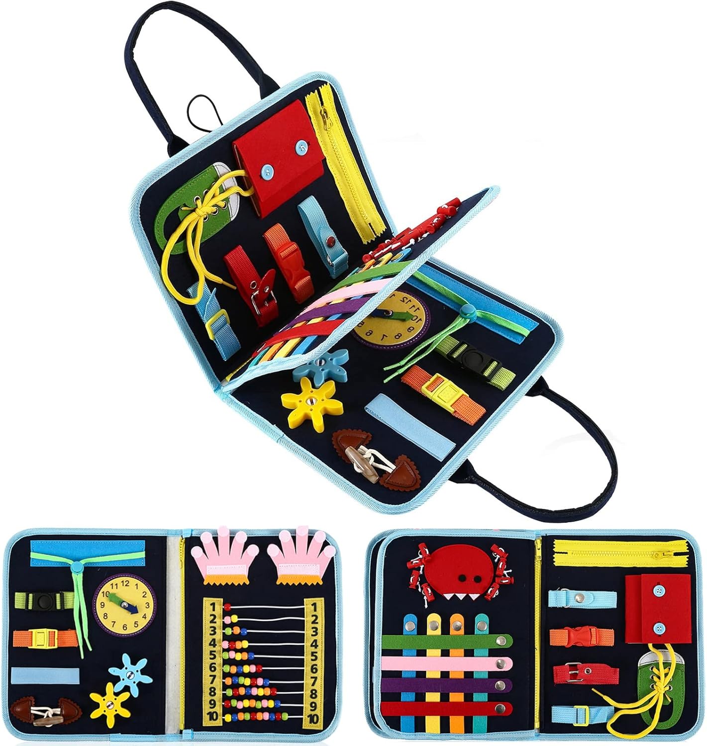 Fidget Blanket for Adults with Dementia,Dementia Activities for Seniors,Alzheimers Dementia Products for Elderly, Busy Board,Sensory Blanket for Autistic Autism.