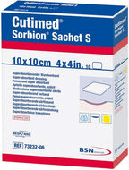 Cutimed Sorbion Sachet S Wound Dressing Cellulose/Gel Forming Polymer 4 X 4 Inch, 7323206 - Box of 10