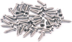 Tuning Peg Tuning Key Screws Machine Heads Guitar Tuner Mounting Screws for Electric/Acoustic Guitar Bass 11 x 2 mm (Chrome 50 Pack)