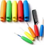 10 Pcs Foam Grip Tubing Handle Built up Tubing Padding Grips No-Cut Utensils Adaptive Grip Pens Foam Tube Cutlery Grips Comfort for Disabled and Elderly