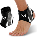 Ankle Brace Compression Support Stabilizer for Men Women, Ankle Support with Adjustable Wrap for Sports Training and Daily Activity, Protection Plantar Fasciitis Relief,Tendonitis,Sprained(Gray)