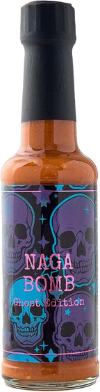 Big Ginger Sauce Co Naga Bomb Ghost Edition Hot Sauce Chilli Pepper Sauce Bottle 150ml
