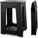 Foldable Small Waterproof Plastic Corner Stool for Bathroom - Foldable Non-Slip Shower Bench/Bathtub Stool for The Adults&Elderly,Holds Up to 330 lbs, 17.7 inches