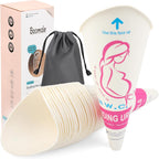 Luxiv 20 50 Pcs Disposable Female Urination Device, Portable Girl Urinal Funnel Women Outside Pee Cup Waterproof Paper Standing Pee Disposable Cup Female Urinal for Camping, Hiking