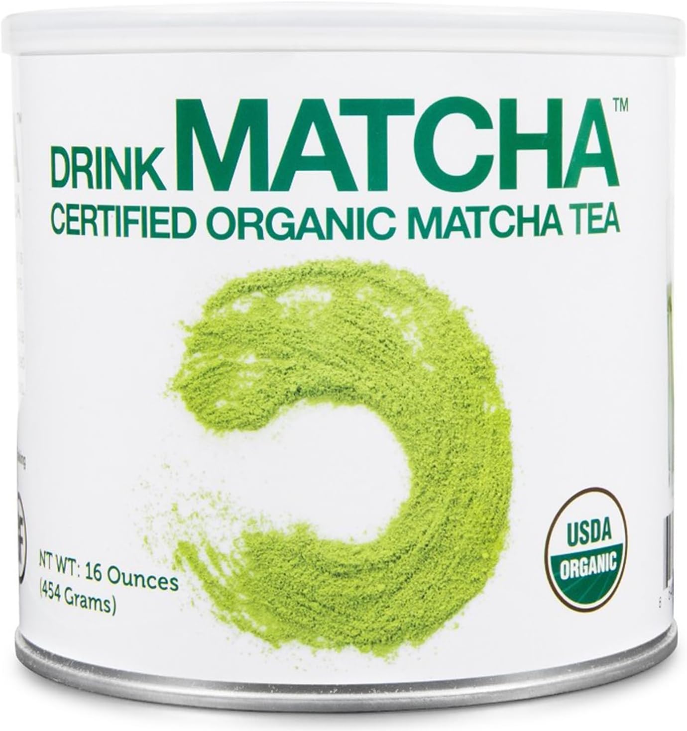 DrinkMatcha Organic Matcha Green Tea Powder 1 LB 100% Pure Matcha | Nothing Added | Perfect for Lattes, Smoothies, Baking (16 Ounce)