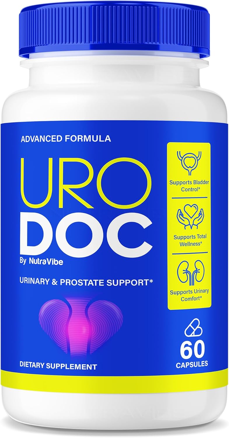 Uro Doc – Premium UroDoc Prostate Support Formula with a Clean, Potent Blend for Urinary Flow and Bladder Comfort | Easy-to-Swallow Daily Capsules for Men’s Wellness as You Age (60 Capsules)