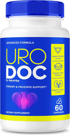 Uro Doc – Premium UroDoc Prostate Support Formula with a Clean, Potent Blend for Urinary Flow and Bladder Comfort | Easy-to-Swallow Daily Capsules for Men’s Wellness as You Age (60 Capsules)