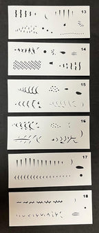 Lure Stencil Kit, AM #3, 6 Lure Stencils, New for 2026, by Serious Lures, LLC