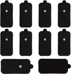 10 Pack Large TENS Unit Electrodes Pads, Upgraded Self-Adhesive Latex-Free Non-Irritating Electrode Patches with Standard 3.5mm Snap-on Connector, Compatible with Belifu, Brilnurse TENS