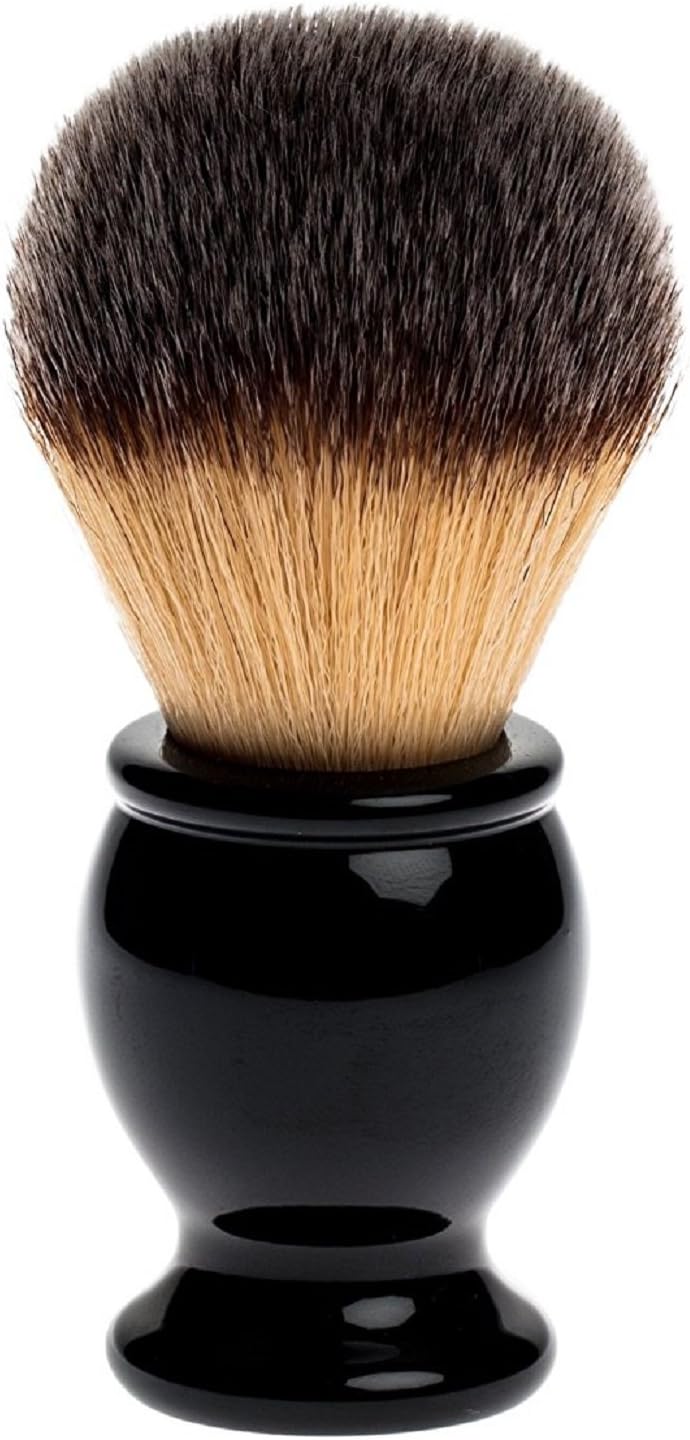 Fendrihan Synthetic Shaving Brush with Black Handle for Personal and Professional Shaving