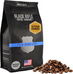 Black Rifle Coffee Company Thin Blue Line, Medium Roast Whole Coffee Beans, 12 OZ Bag