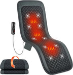 Heycool Full Body Massage Mat with Heat [2026 Upgraded], 10-Motor Vibration Massage Pad for Chair Bed Sofa, 2 Heat Levels, 5 Massage Modes, Foldable Memory Foam Back Massager for Home Office