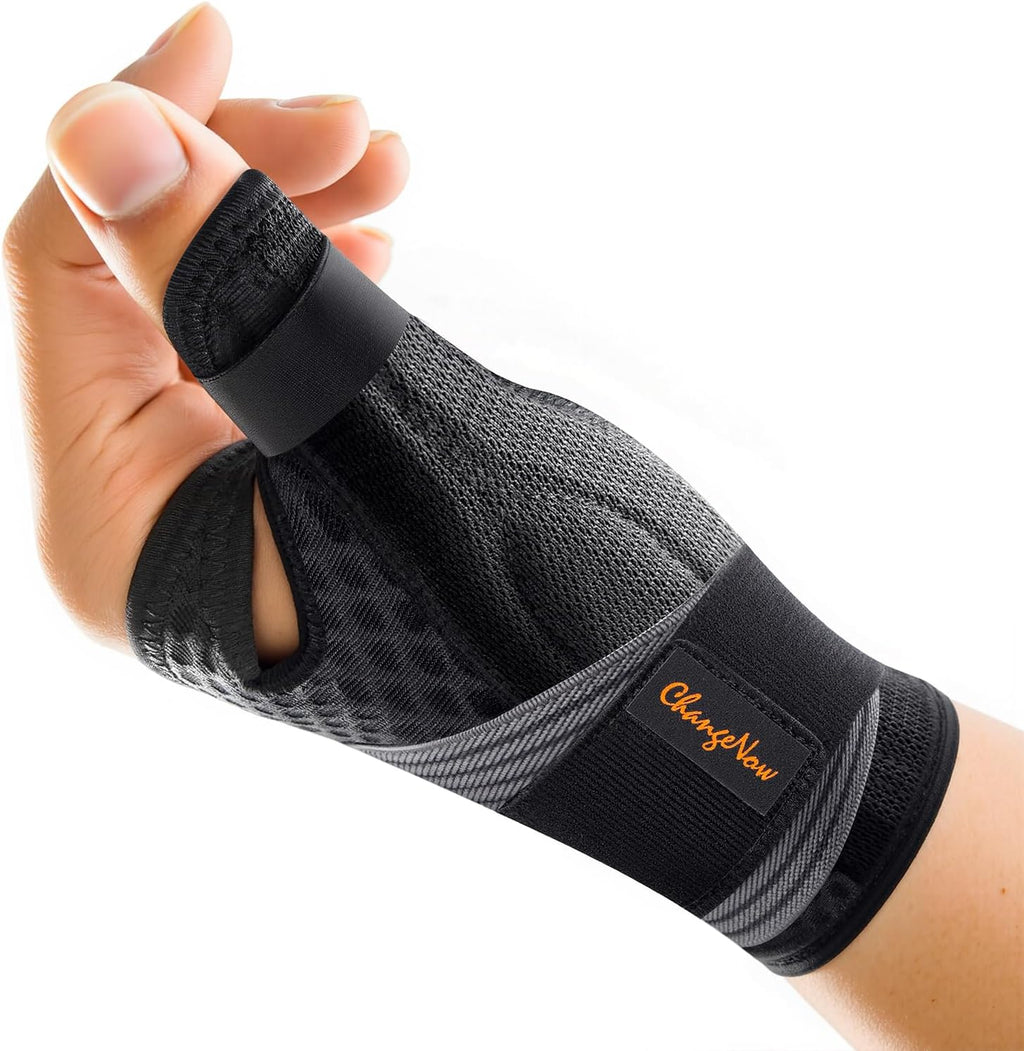 Medical-Grade Thumb Brace for Right & Left Hand,[Upgraded Breathable & Support] Thumb Spica Splint for Pain Relief, Adjustable Thumb Stabilizer for Arthritis, De Quervain's Tenosynovitis, Sprains, Trigger Finger