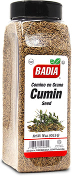 Badia Cumin Seeds, 16 oz - Whole Comino Seeds, Aromatic Flavor for Cooking, Spice Blends & Seasonings