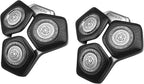 SH71/50 Replacement Shaving Heads Compatible with Phili*s Series S5000 (S5XXX) & S7000 (S7XXX) Shavers-Fits SH60/70, SH70/70 Models (Black-2pcs)