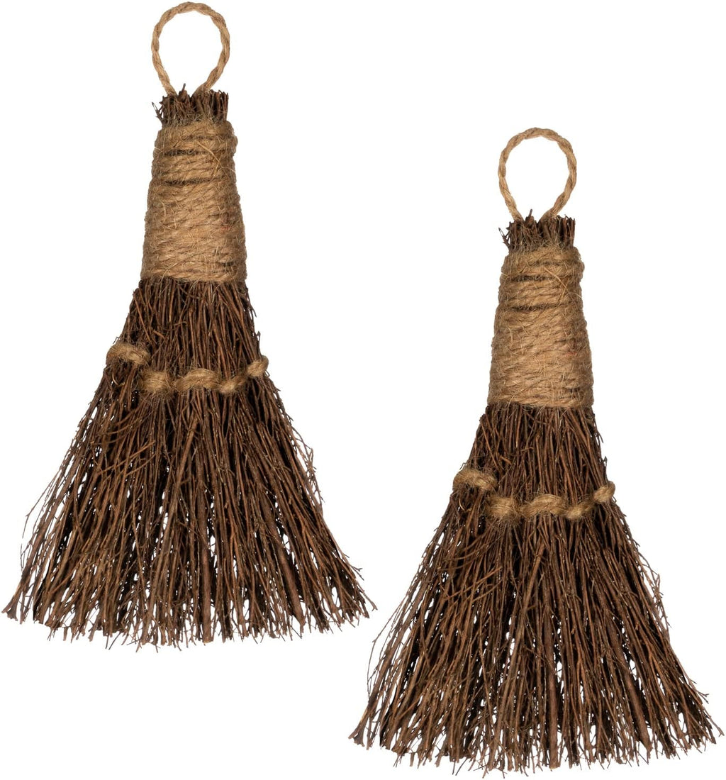 Cinnamon Broom - Cinnamon Broomstick Scented 6in (2 Pack) - Decorative Mini Broomsticks - Cinnamon Scented Brooms - Door Protection
