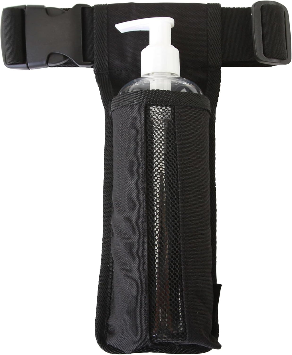 Professional Massage Holster Single Bottle Adjustable Waist Belt for Therapists Easy Access Daily Work, Bag Only,Not Bottle Included(Black)