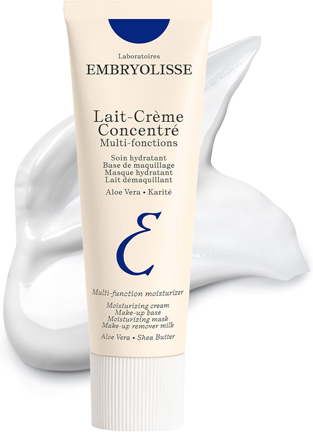 Embryolisse Lait-Crème Concentré, Multifunction Daily Face Moisturizer and Makeup Primer, Suitable for All Skin Types. French Face Cream With Shea Butter & Aloe Vera