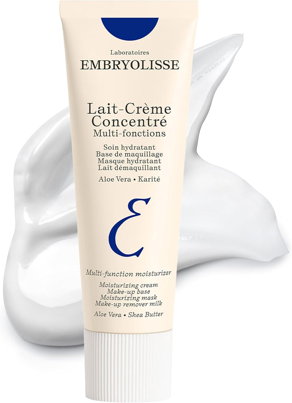 Embryolisse Lait-Crème Concentré, Multifunction Daily Face Moisturizer and Makeup Primer, Suitable for All Skin Types. French Face Cream With Shea Butter & Aloe Vera
