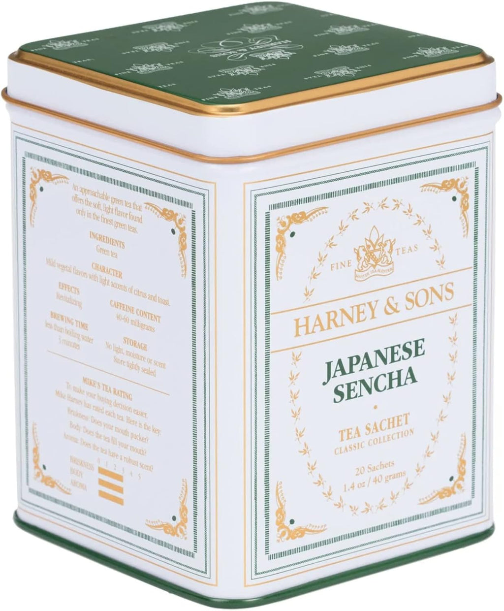 Harney & Sons Japanese Sencha Green Tea, 20 Sachets | Classic Collection