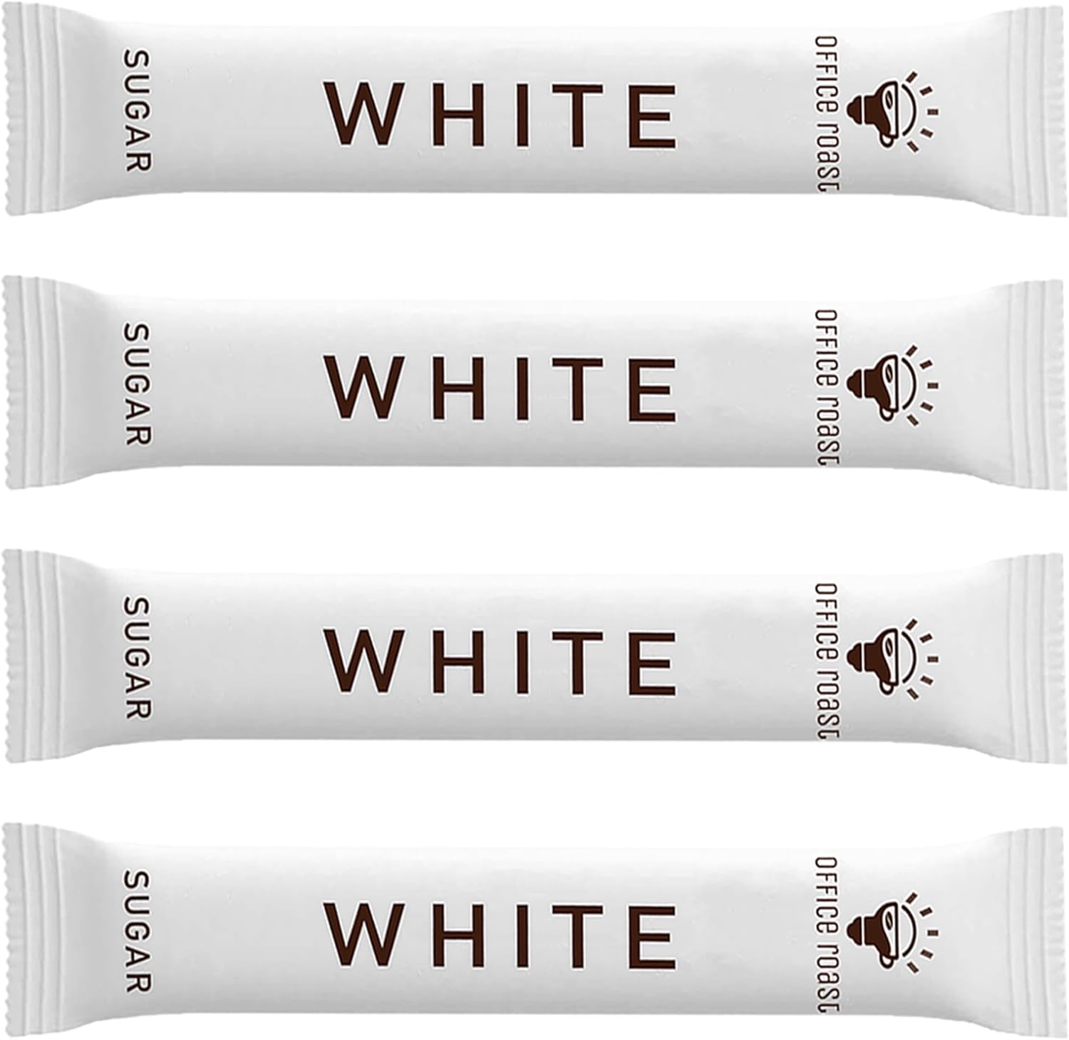 Office Roast White Sugar Sticks Pack - Sweeteners for Coffee, Tea & Beverages – Includes White Cane Sugar – Convenient, Individually Wrapped Packets (100 Count Total)