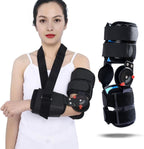 Hinged ROM Elbow Brace,Adjustable Post Elbow Brace Stabilizer Splint Arm Injury Recovery Support After Surgery,Ligament and Tendon Repairs,Surgical Repair of a Fracture and Biceps Repair(Ambidextrous)