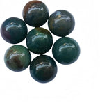 Natural India Agate 0.78 Inchs Crystals and Healing Stone Ball Set,Home Desktop Feng Shui Array Decoration(7 Pieces)