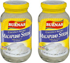 Buenas Beans and Gels in Syrup (Macapuno String, 2 Pack)