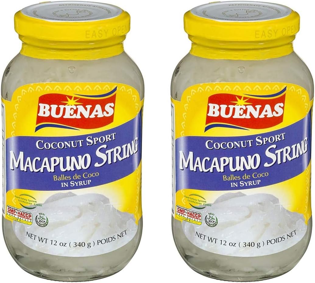 Buenas Beans and Gels in Syrup (Macapuno String, 2 Pack)