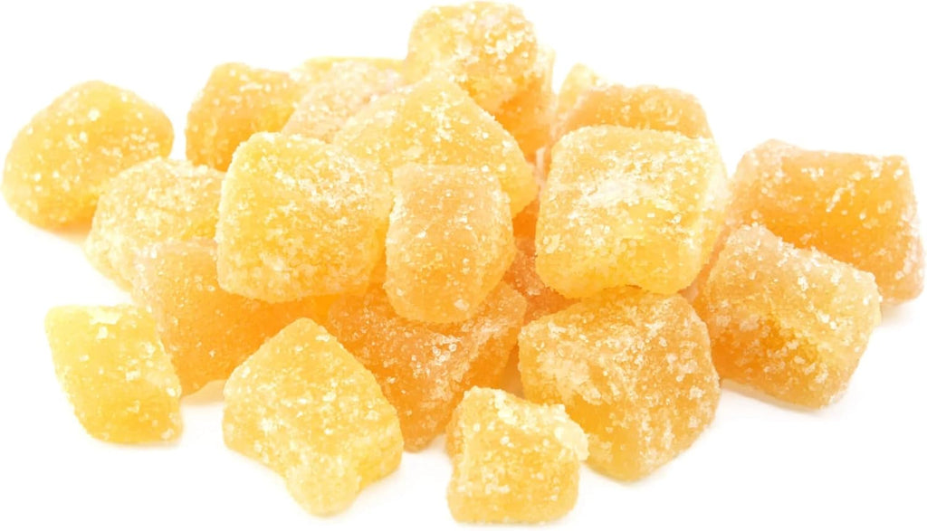 Organic Diced Ginger, USDA Certified, Non-GMO, Kosher, Dehydrated Ginger Pieces, No Additives, Perfect for Cooking, Baking & Tea, All Natural, Ideal for Recipes, Smoothies & Infusions in Resealable Bag 8 oz