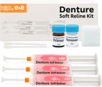 E&E Upper & Lower Denture Reline Kit – 3–6 Month Long-Lasting Soft Silicone Reliner, Refit Loose Dentures, Cushions Gums & Delivers Secure All-Day Comfort