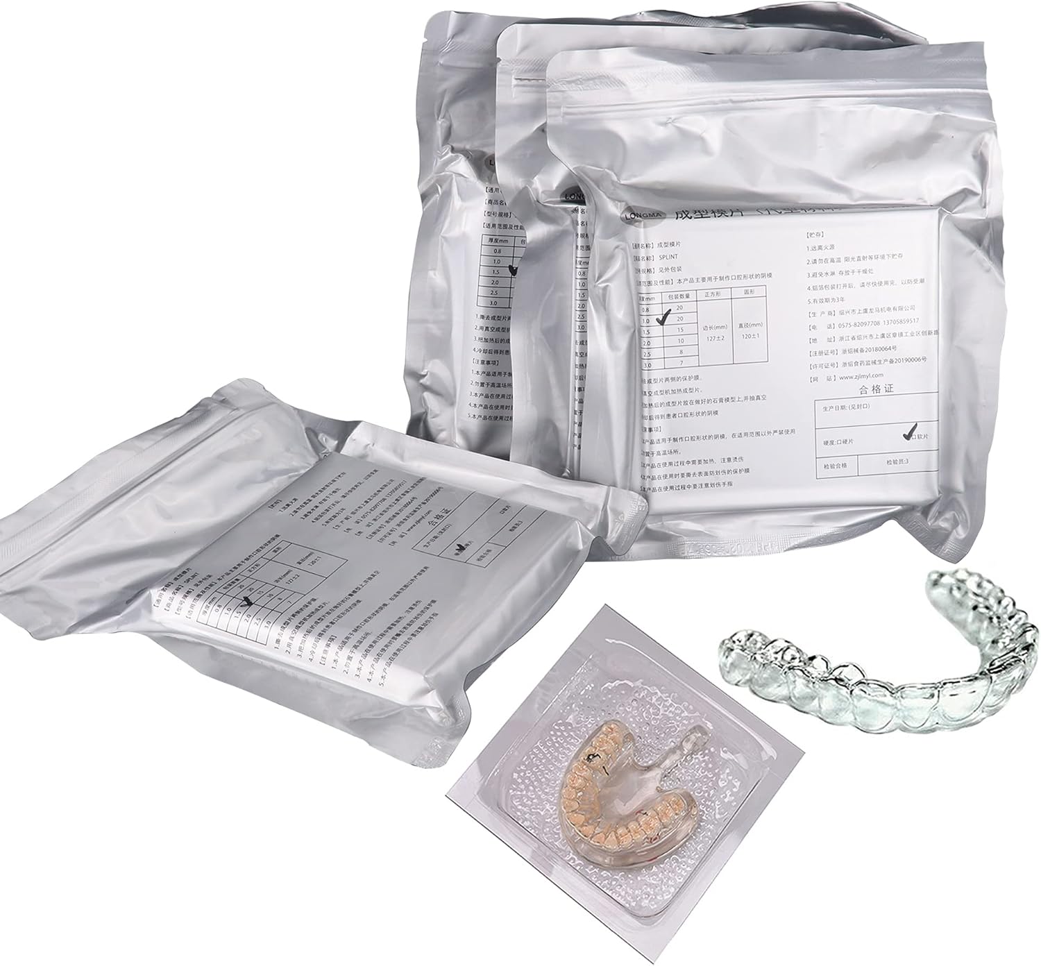 Dental Lab Splint Thermoforming Material for Vacuum Forming Soft Hard 1/1.5/2mm (Hard 1.5mm)
